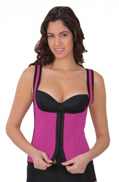 PEMBE MI 9173 Agraflı Göğsü Açık Atlet Korse