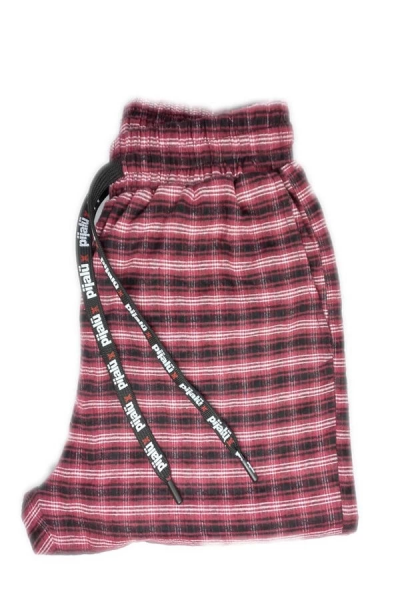 Pijalüx Erkek Kareli Poplin Cepli Alt Pijama