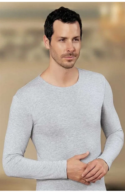 Şahinler Erkek Likralı Uzun Kol O Yaka E070