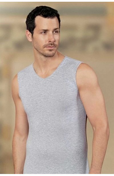 Şahinler Erkek Sıfır Kol V Yaka Likra Atlet E079