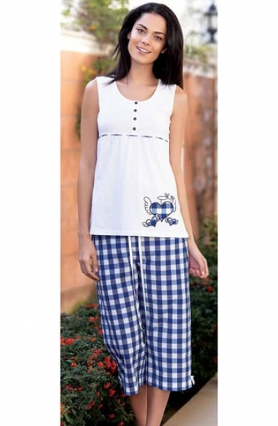Şahinler Kadın Yazlık Düğmeli Pijama 21522