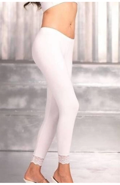 Şahinler Paçası Dantel Uzun Tayt B888