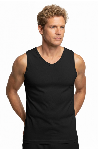 Şahinler Sıfır Kollu V Yaka Ribana Atlet E032