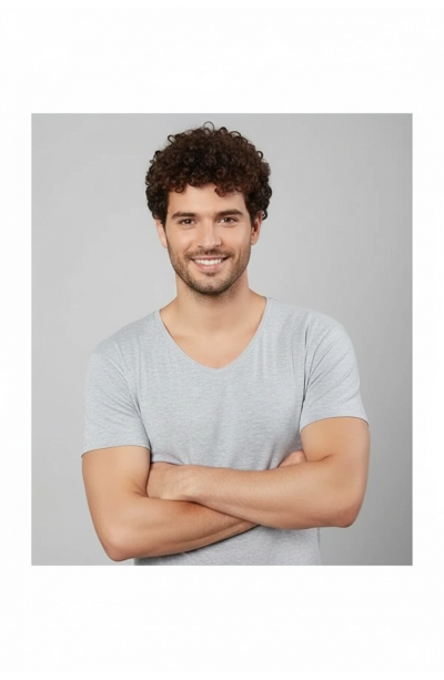 şahinler v yaka licralı kollu atlet