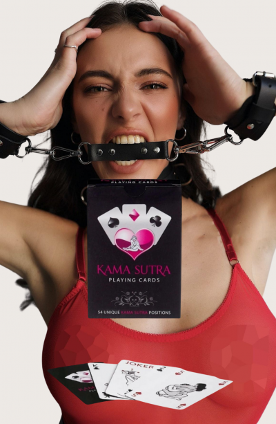 Sexi Görselli Oyun Kartı Kama Sutra Siyah Bileklikli İkili Setmodel BK1046