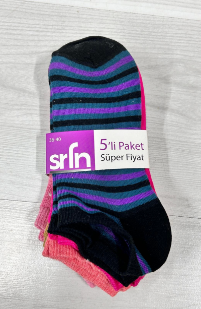 Şirin  Bayan Patik Çorap 335 (5li)