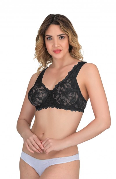 SİYAH MI Emay 178 C Balenli Dantelli Sütyen