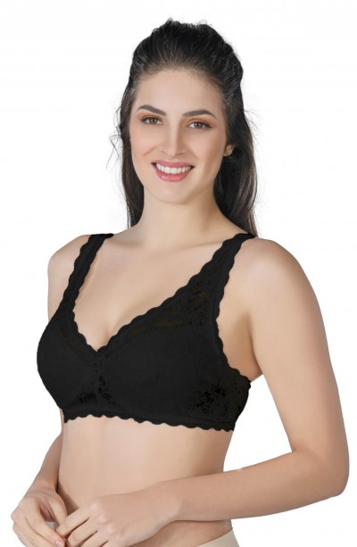 SİYAH MI Emay 188 B Pedli Dantelli Telli Toparlayıcı Sütyen