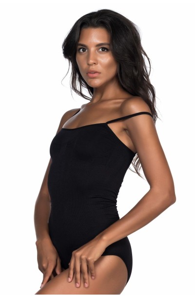 SİYAH MI Emay 1923 Soft İp Askılı Çıtçıtlı  Body