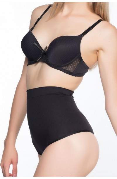 SİYAH MI Emay 2054 Masajlı String Korse
