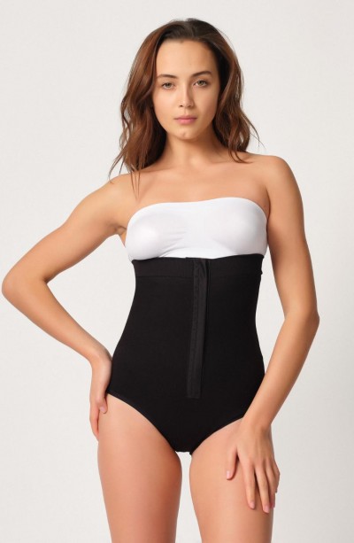 SİYAH MI Emay 2088 Önden Agraflı Slip Korse