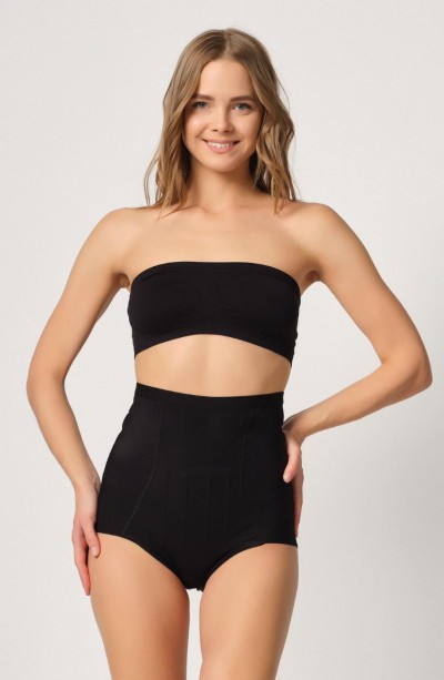 SİYAH MI Emay 2931 Karın Balen Destekli Slip Lazer Korse