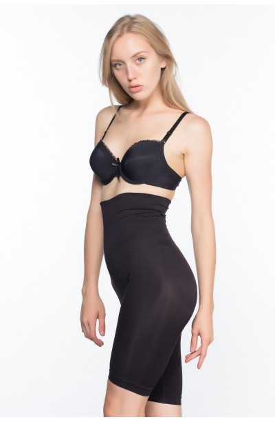 SİYAH MI Emay 3200 Pantolon Altı Soft Double Boxer Korse