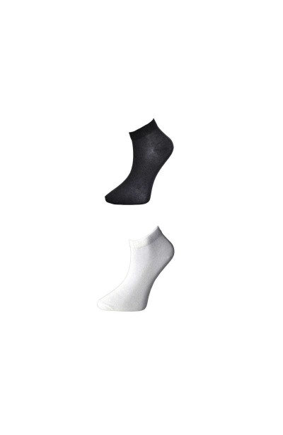 Siyah ve Beyaz Kadın Bilek Çorap 3 çift