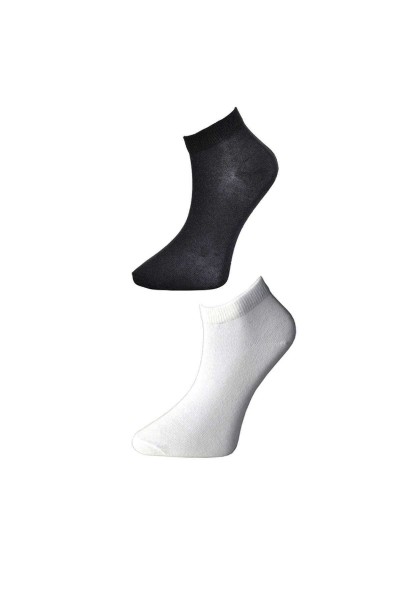 Siyah ve Beyaz Kadın Bilek Çorap 12 çift