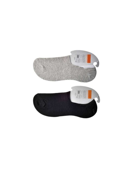 Siyah ve Gri Erkek Babet Çorap 9 çift