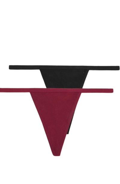 Süprem Penye Tanga Külot 2li Model RenkliModellerimiz 83013-2Lİ