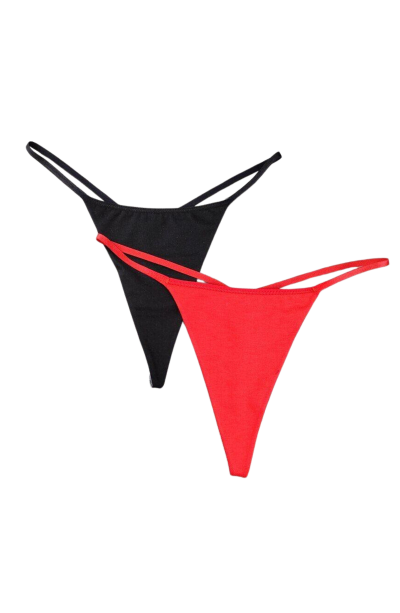 Süprem Penye Tanga Külot 3lü Model RenkliModellerimiz 83012-2Lİ