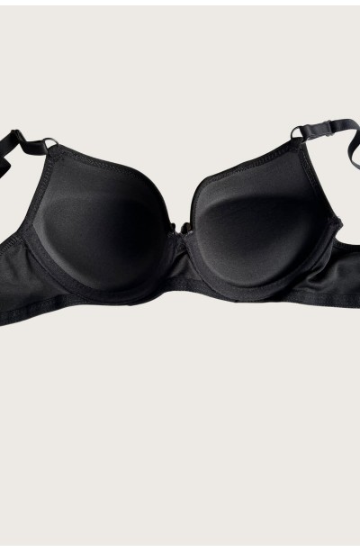 Ten-Kırmızı 2li Kadın Mikro Kumaş Push Up Dolgulu Micro Balenli Günlük Sütyen BR3014-DOLU-2Lİ
