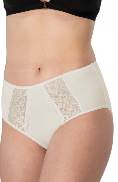 TEN MI Emay 1445 Modal Cotton Yüksekbel Dantelli Külot
