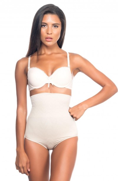 TEN MI Emay 2079 Yüksek Bel Desenli Double Slip Korse