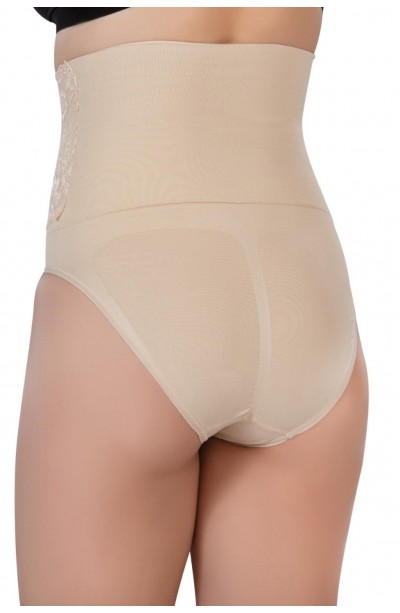 TEN MI Emay 2090 Önü Dantelli Yüksek Bel Slip Korse