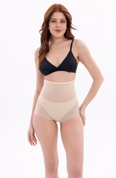 TEN MI EMAY 2706 Lazer Tül Slip Hayalet Korse