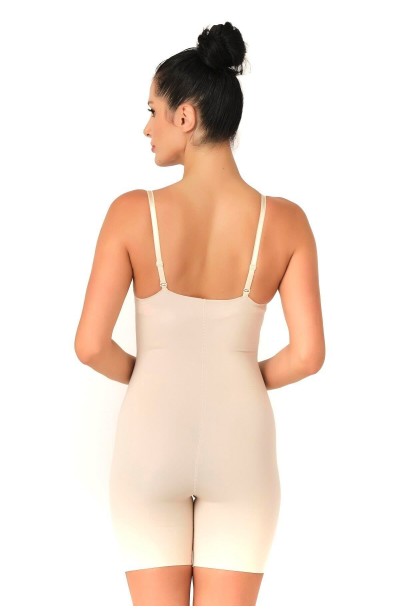 TEN MI Emay 2758 Lazer Kesim Göğsü Açık Boxer  Korse