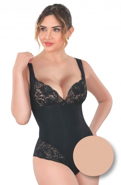 TEN MI Emay 2947 Dantelli Agraflı Body Korse