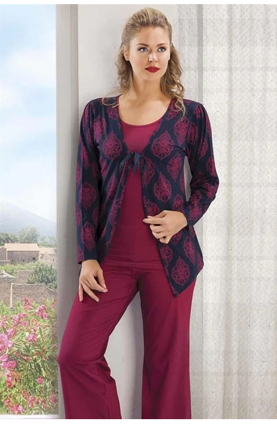 Üç Parçalı Kadın Pijaması 80017