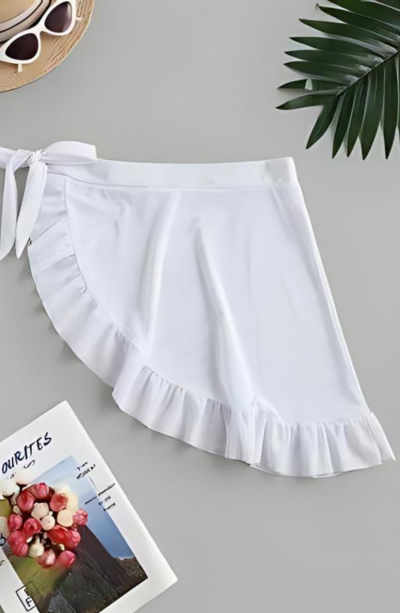 Yanları Fırfırlı Mayo Üstüne Pareo model 66000