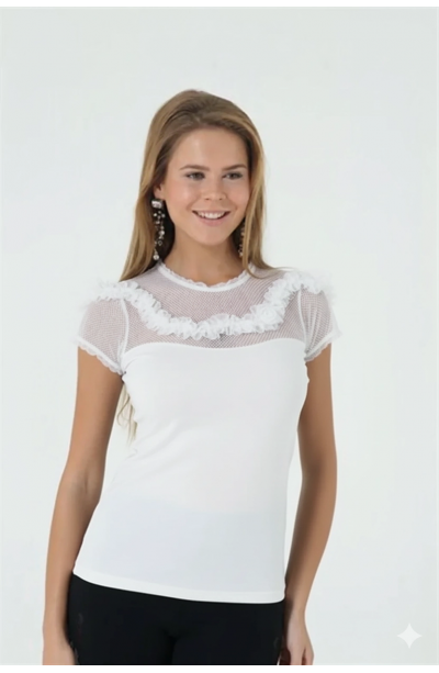 Yarım Kol Bluz Berrak Marka 2634